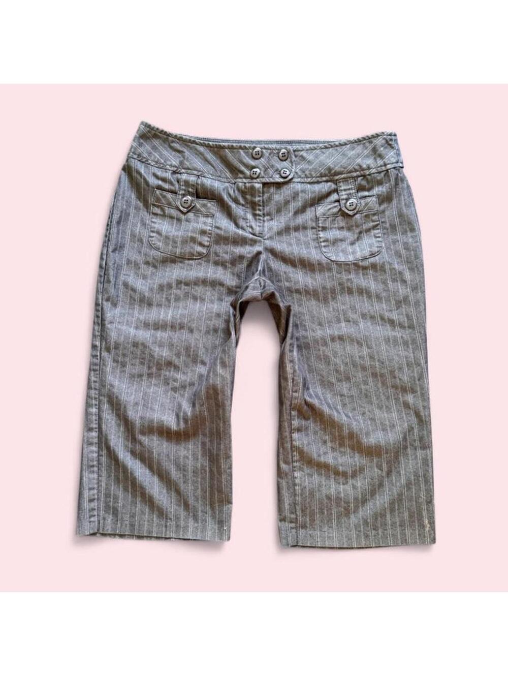 Vintage Joe Benbasset low rise pinstripe capris